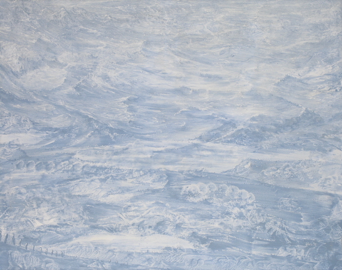 Im Stil der alten Zeit I, Acryl / Nessel, 105 x 125 cm, 1996